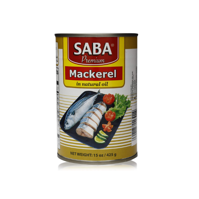 SABA PREMIUM MACKEREL IN NATURAL OIL 425 G