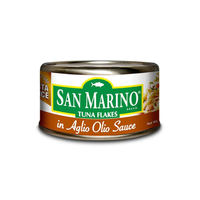 SAN MARINO TUNA FLAKES AGLIO OLIO SAUCE 180GM