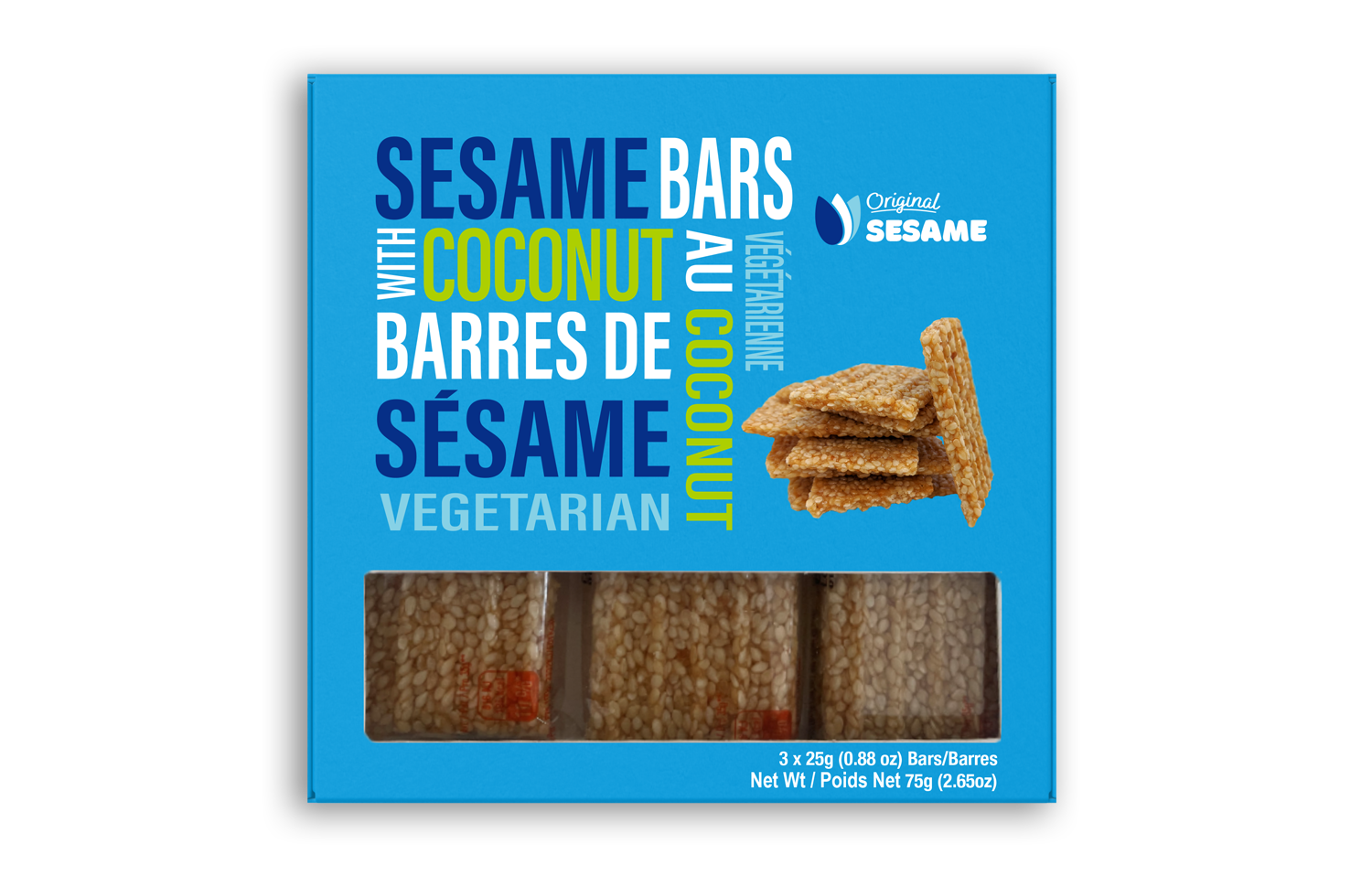 SESAME COCONUT BAR 50GM
