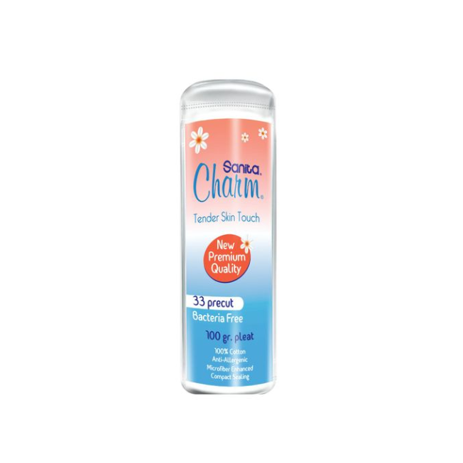 Sanita Charm 100% Cotton Pleats, 100g
