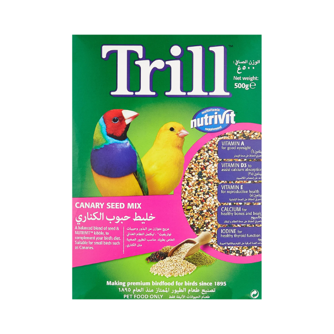 TRILL NUTRIVIT CANARY SEED MIX 500 GM