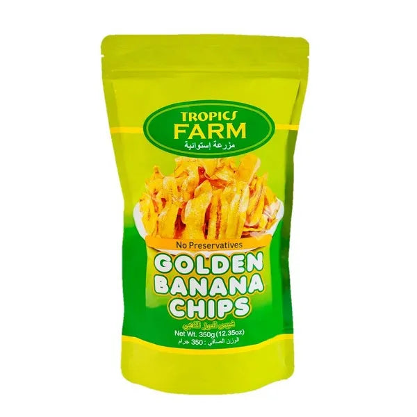 TROPICS GOLDEN BANANA CHIPS 350 G