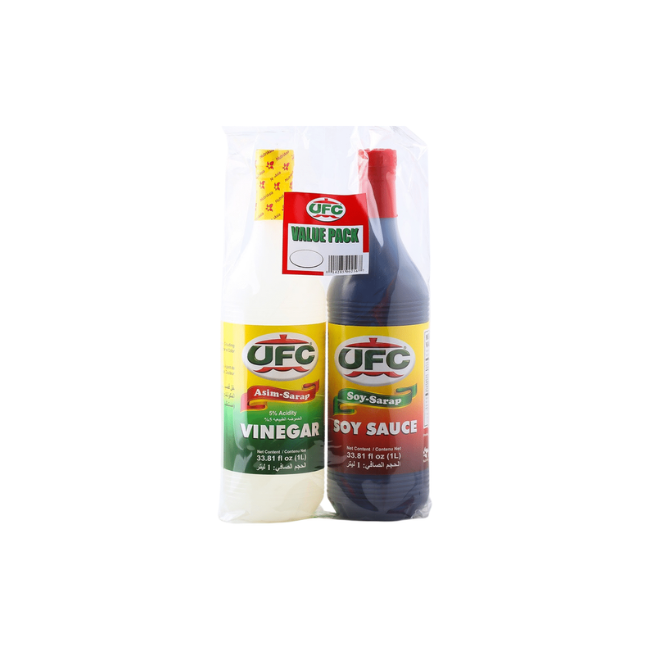 Ufc Sarap Vinegar + Soy Sauce 2 L X Pack Of 2