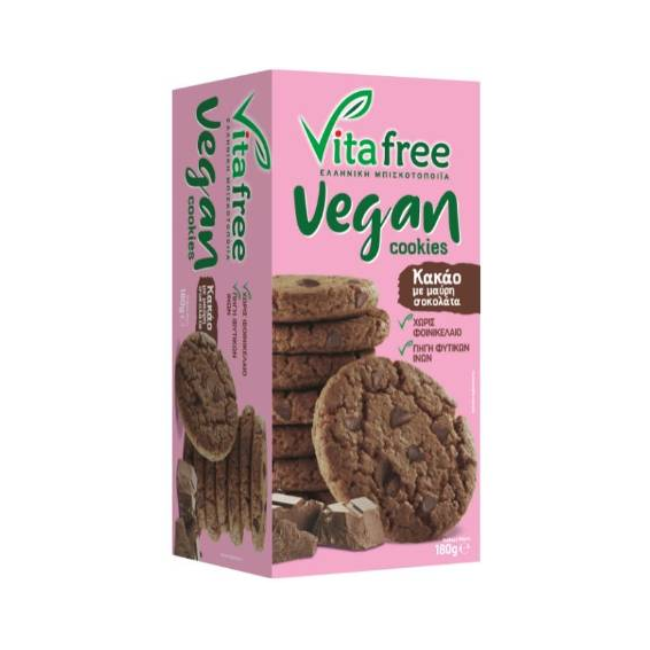 VITA FREE VEGAN COOKIES 180GM