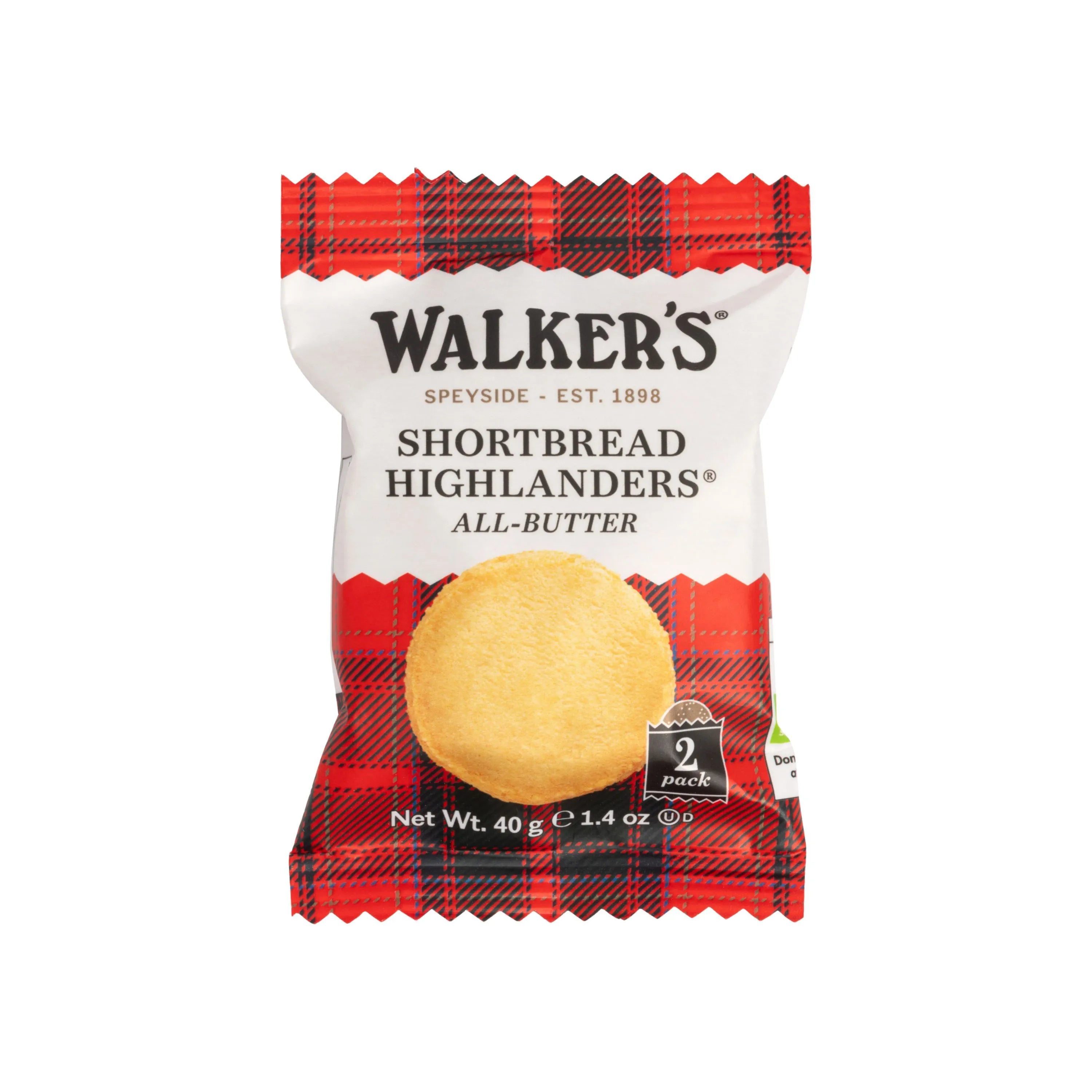 WALKERS SHORTBREAD 40GM PURE BUTTER