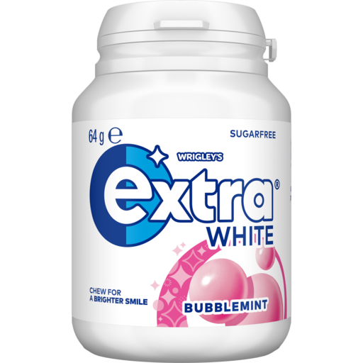 WRIGLEYS EXTRA BUBBLEMINT FLVR BOTTLE