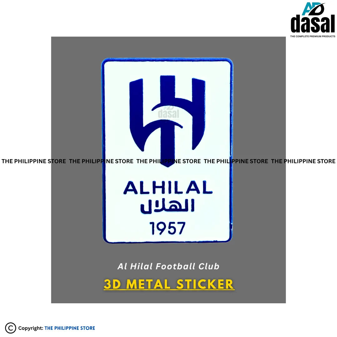 3D Metal Sticker- Al Hilal Football Club