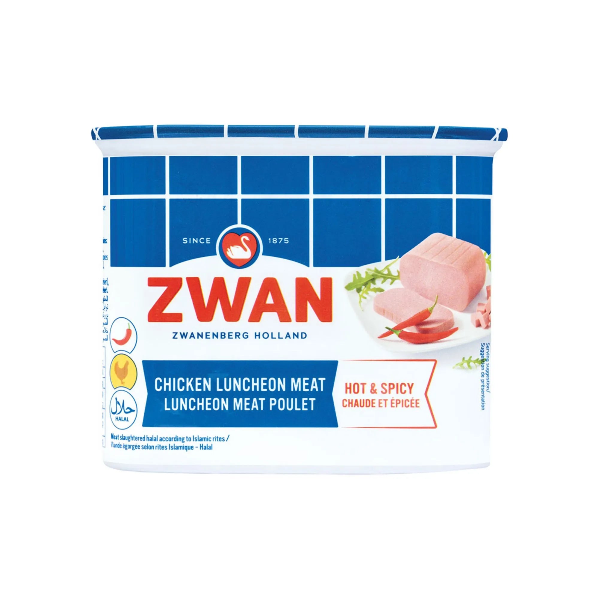 Zwan Hot & Spicy Chicken Luncheon Meat, 340g
