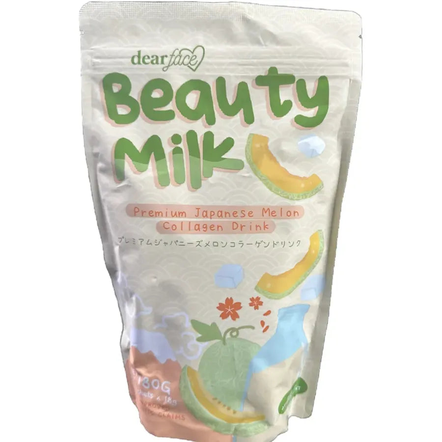 Dear Face Beauty Milk Premium Japanese Melon Collagen Drink 180g