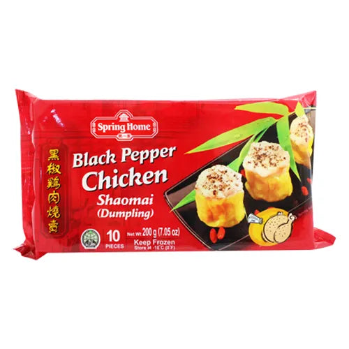 Springhome Black Pepper Chicken Shaomai Frozen 10P 200Gm