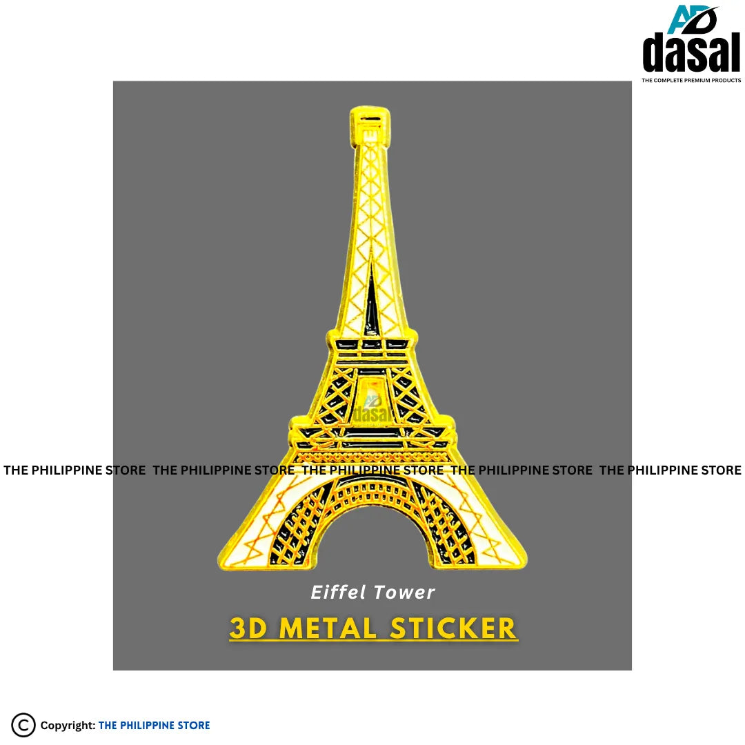 3D Metal Sticker- Eiffel Tower