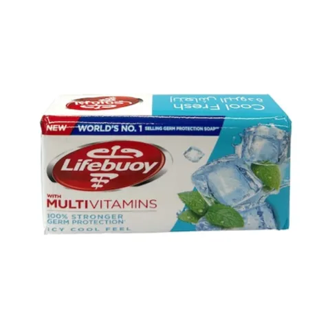 Lifebuoy with Multivitamins Icy Cool Feel Soap Bar, 125g