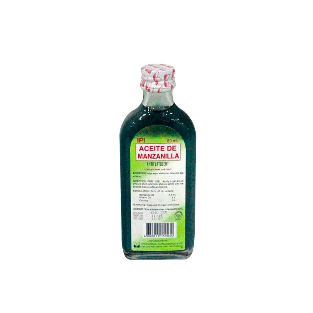 Aceite De Manzanilla Abdominal Distention Antiflatulent Solution For External Use 50 ml Adult Care Pinoygrocers 