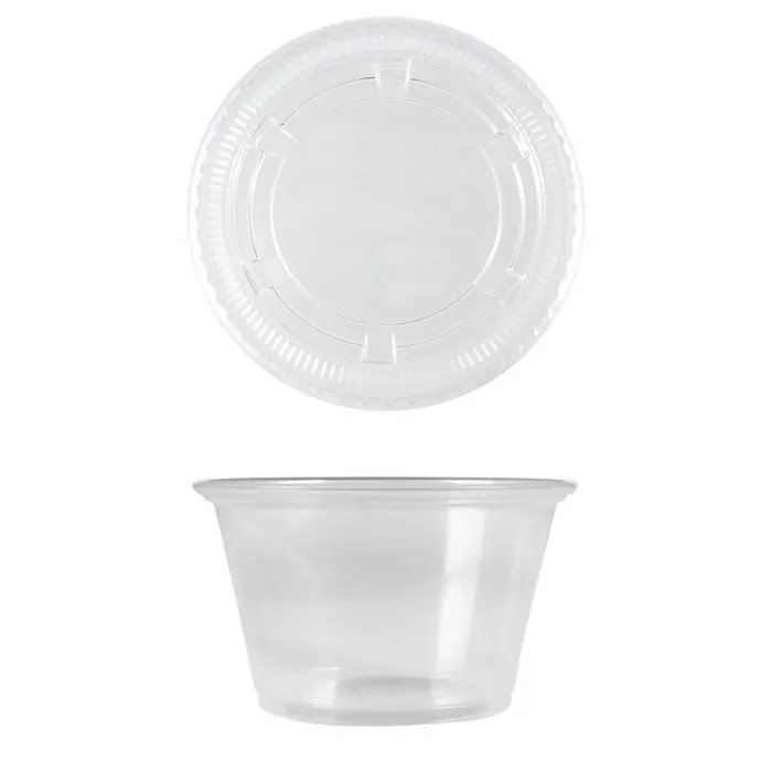 Aljattal 4oz PP cup with lid 100pcs