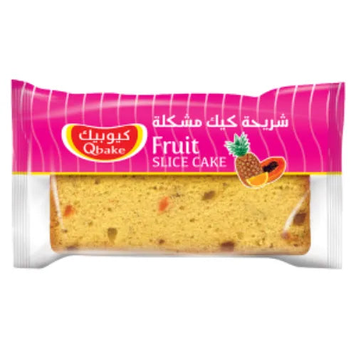 Qbake Fruit Slice Cake, 70g