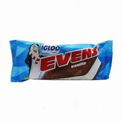 Igloo Evens Vanilla Chocolate Sandwich Biscuit Ice Cream, 90ml