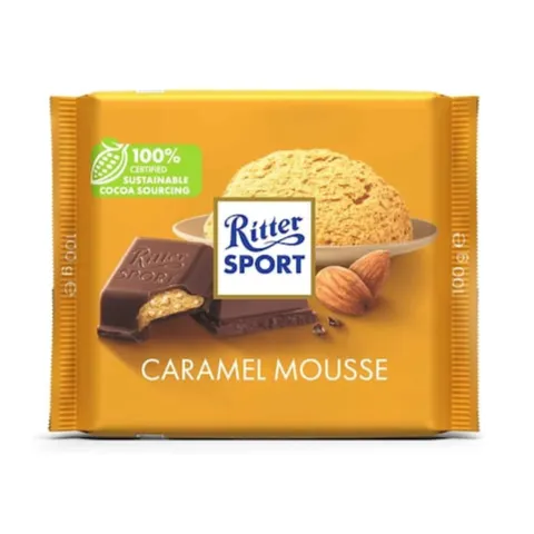 Ritter Sport Caramel Mousse Chocolate, 100g
