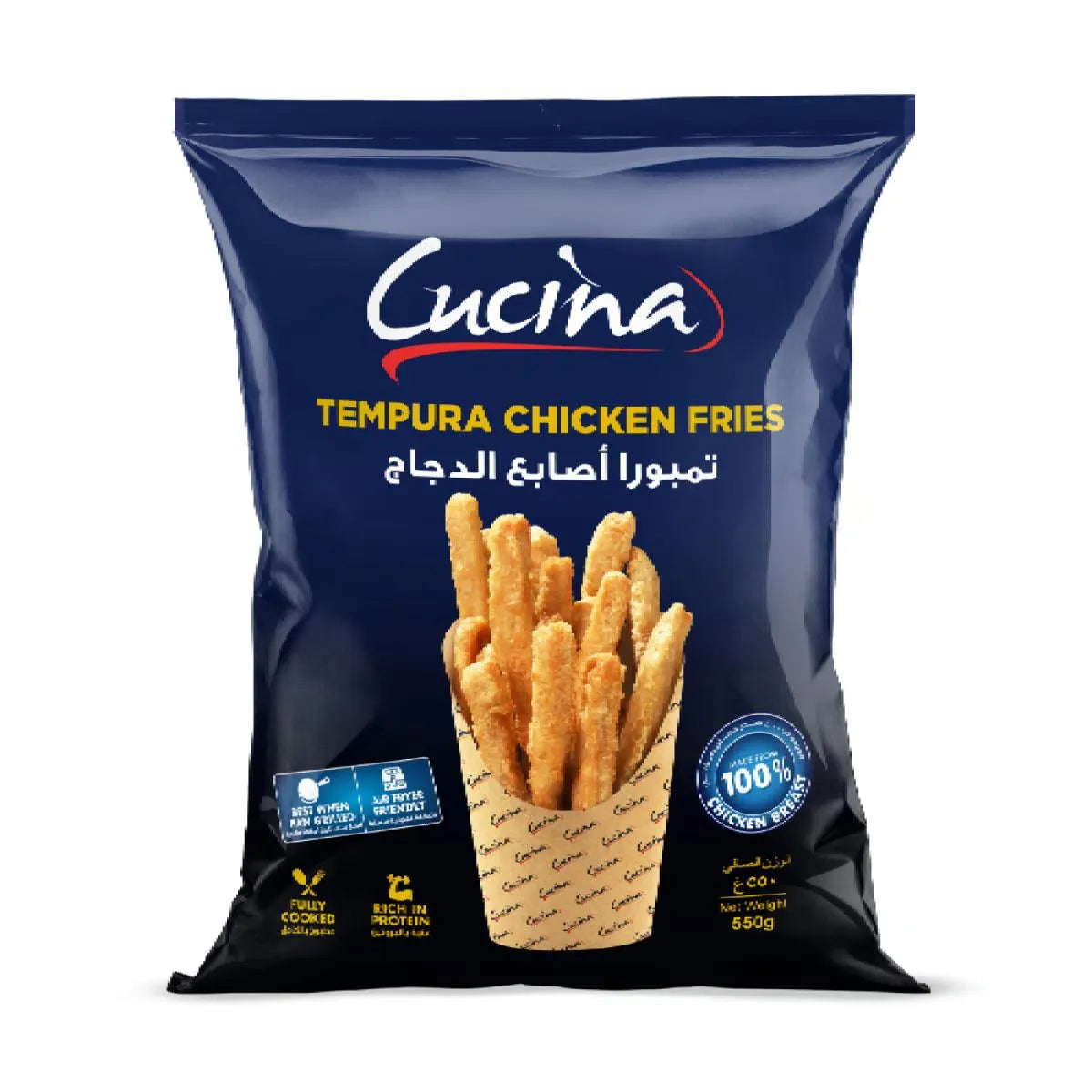 Cucina Tempura Chicken Fries 550 Gm