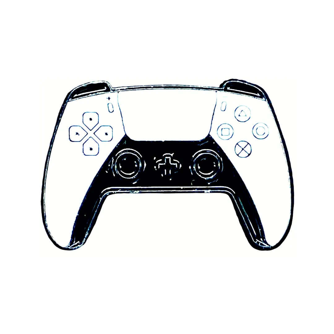 3D Metal Sticker- Ps5 Controller (Joystick)