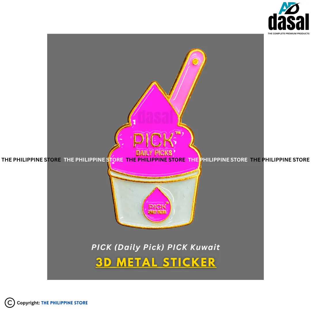 3D Metal Sticker- Pick (Daily Pick) Pick Kuwait