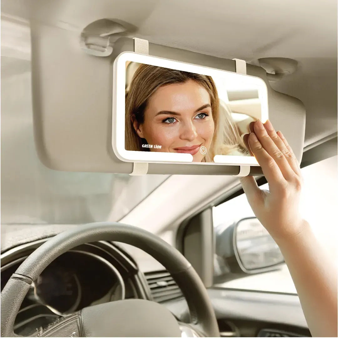 Car Makeup Mirror With Light_Green Lion Gmr-48