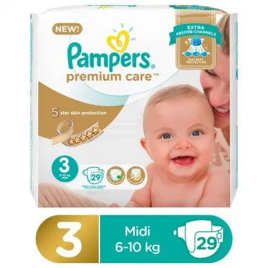 Pampers Premuim Care Size 3 - 29 Pcs