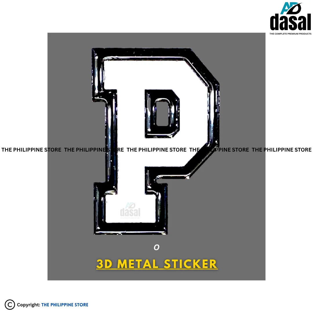 3D Metal Sticker- P