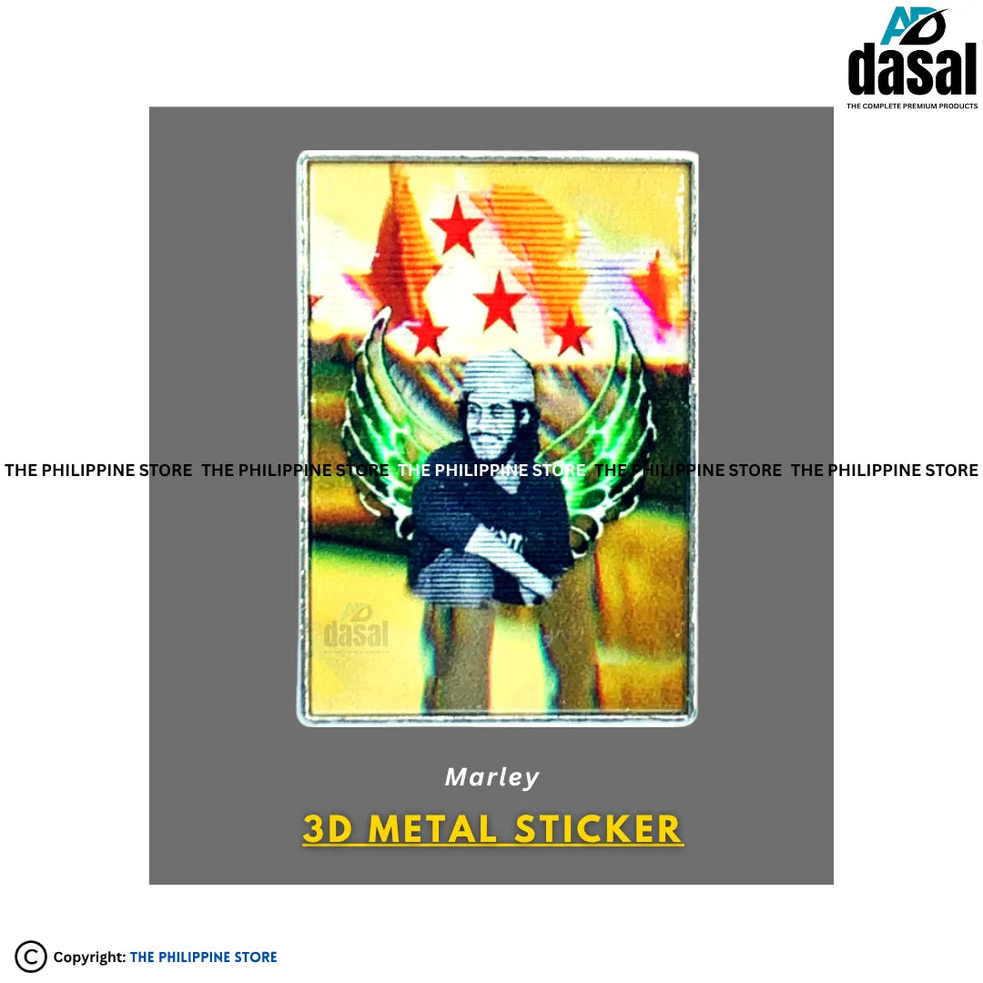 3D Metal Sticker- Marley