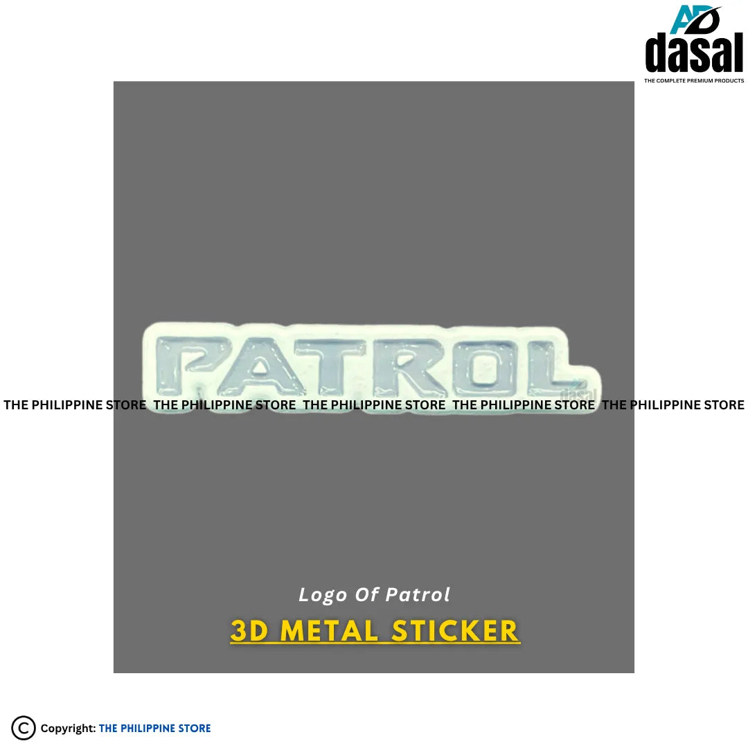 3D Metal Sticker- Patrol