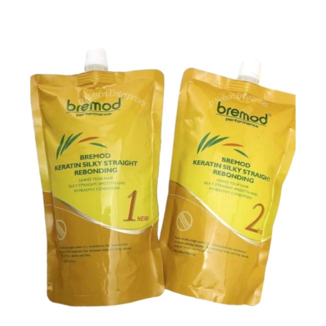 Bremod Keratin Silky Straight Rebonding Set(1&2) Hair Care Pinoygrocers 