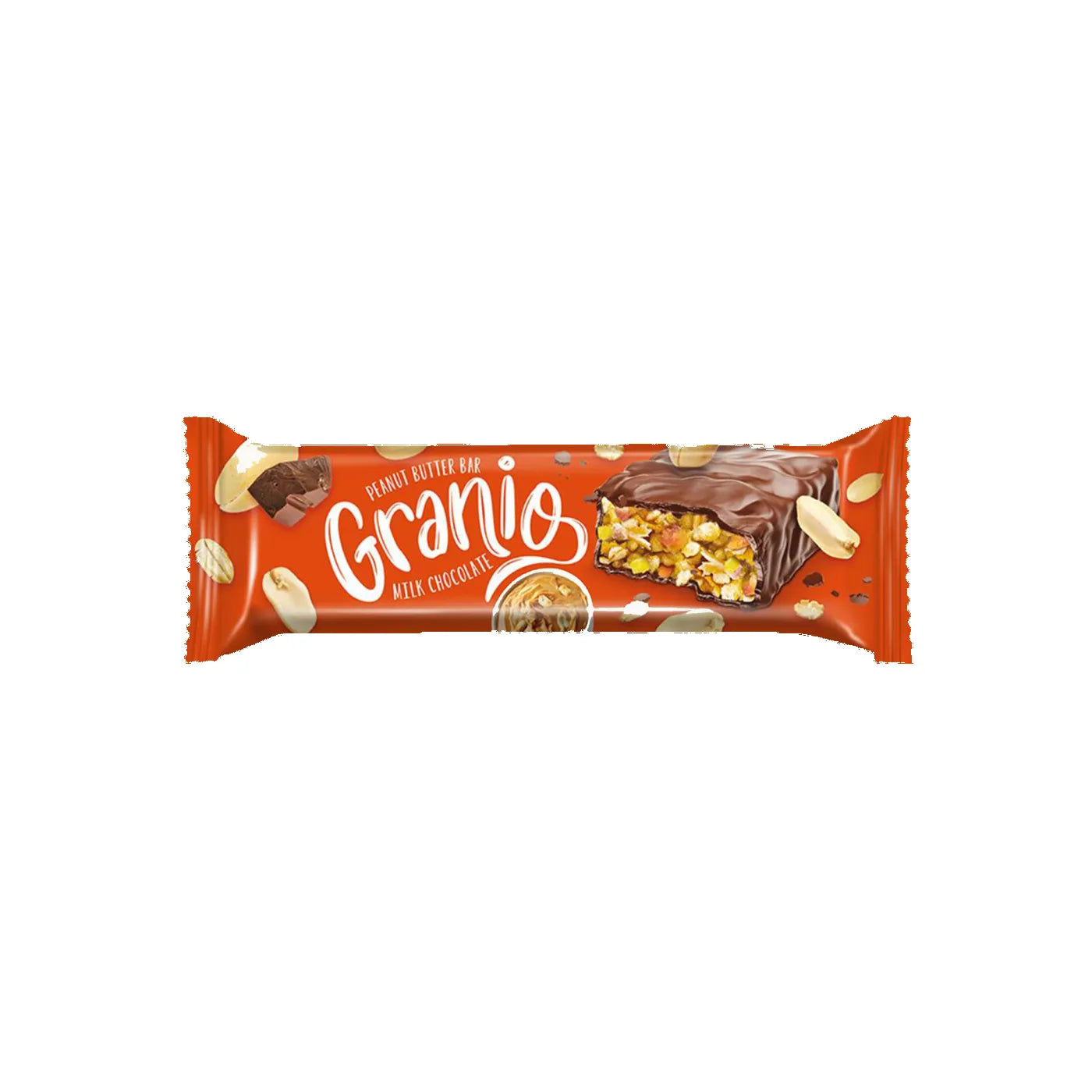 Granio Milk Chocolate, Peanut Butter Bar, 40g