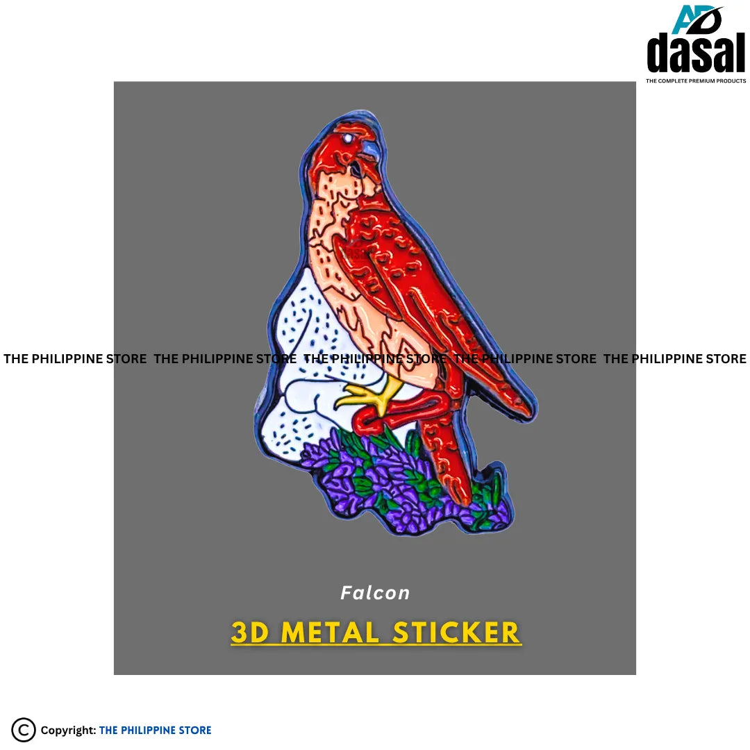 3D Metal Sticker- Falcon