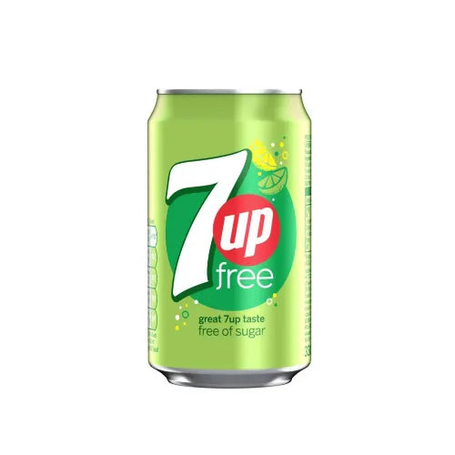 7Up Free Sugar Soft Drink Cans, 330Ml