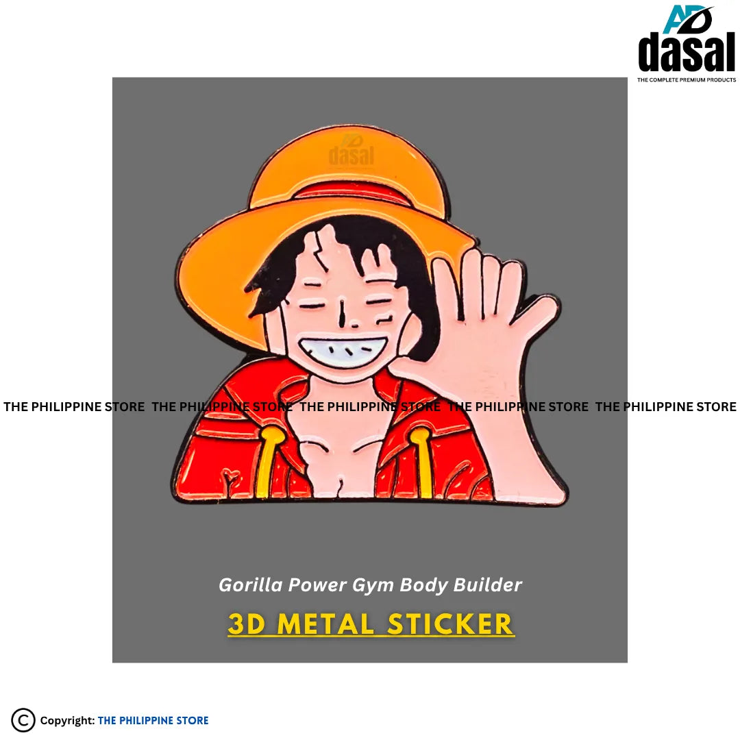 3D Metal Sticker- Luffy Anime Cartoon Character