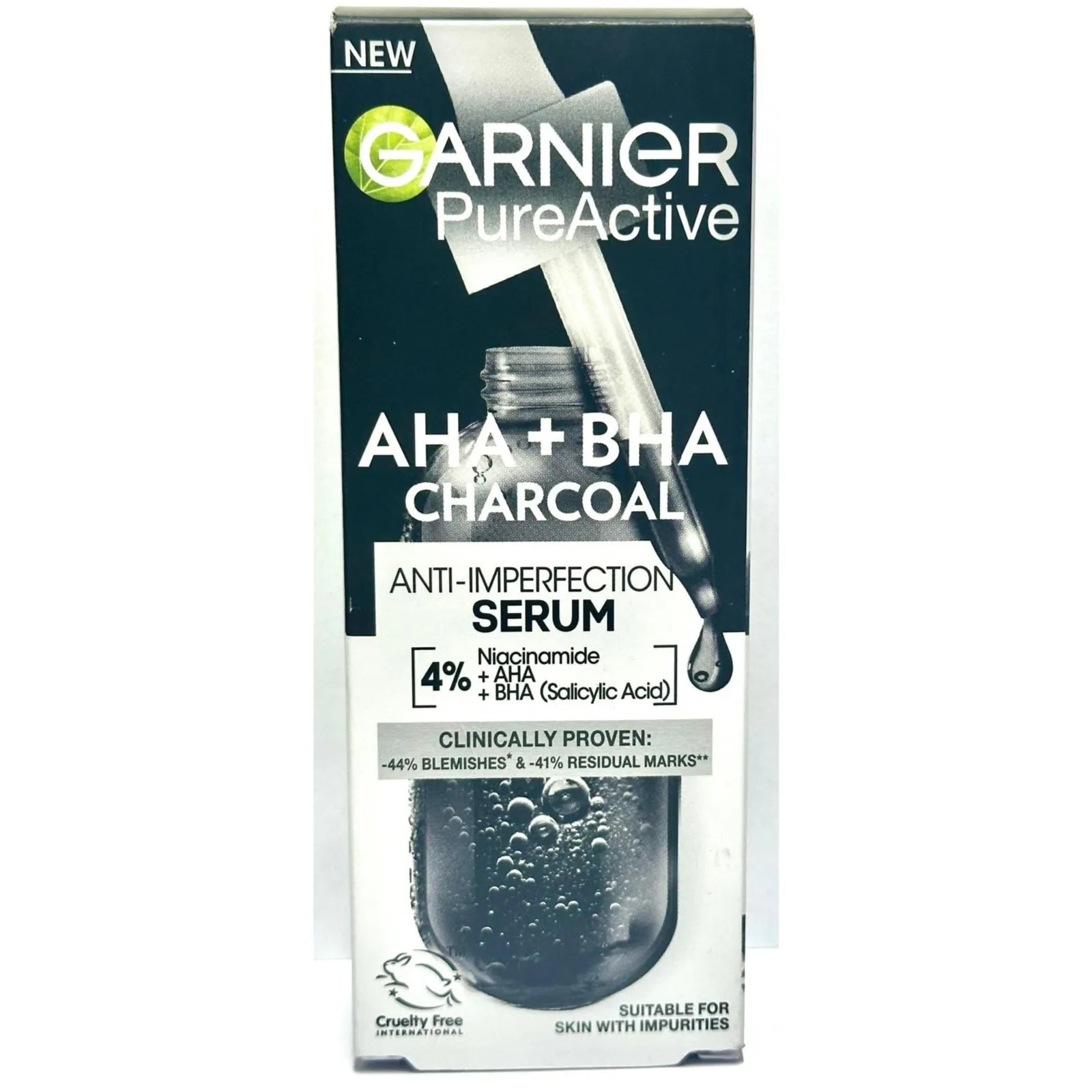 Garnier Pure active AHA+BHA Charcoal Serum 30ml