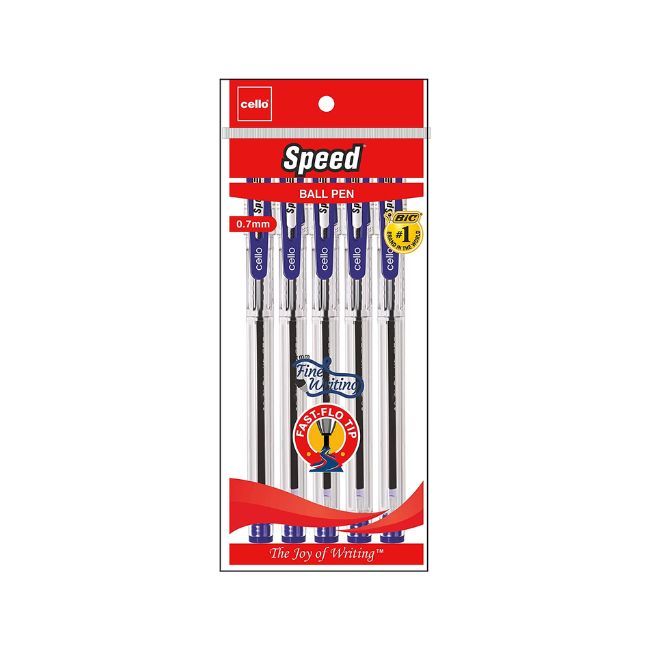 Cello Speed Ball Pen Blue Stationary & Office Supplies Pinoygrocers 