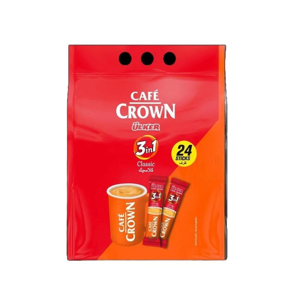 Cafe Crown Classic Instant Coffee Sticks Pouch, 24x17.5g