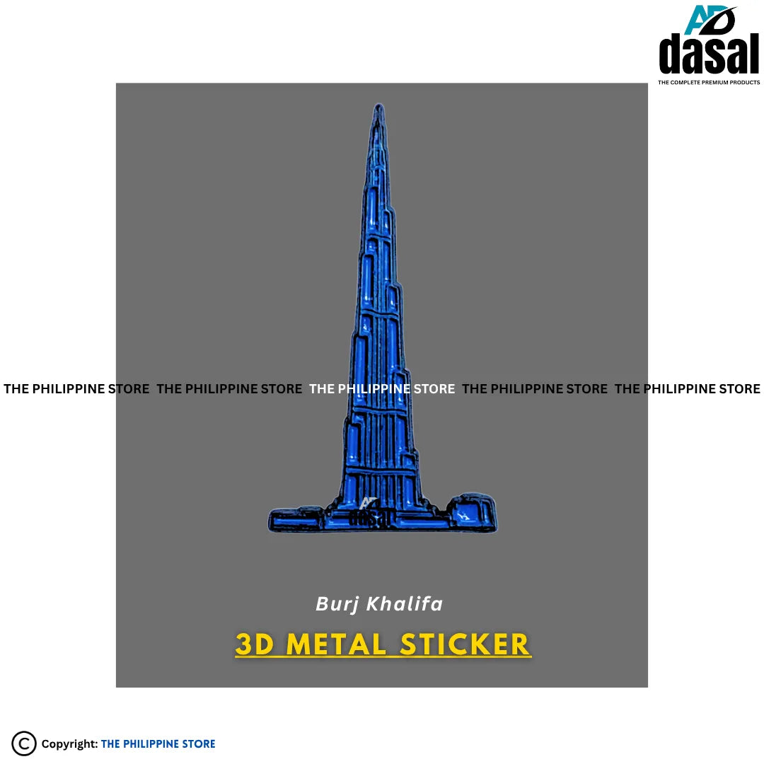 3D Metal Sticker- Burj Khalifa