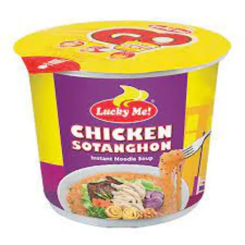 Lucky Me Mini Cup Chicken Sotanghon Instant Vermicelli Soup, 28g