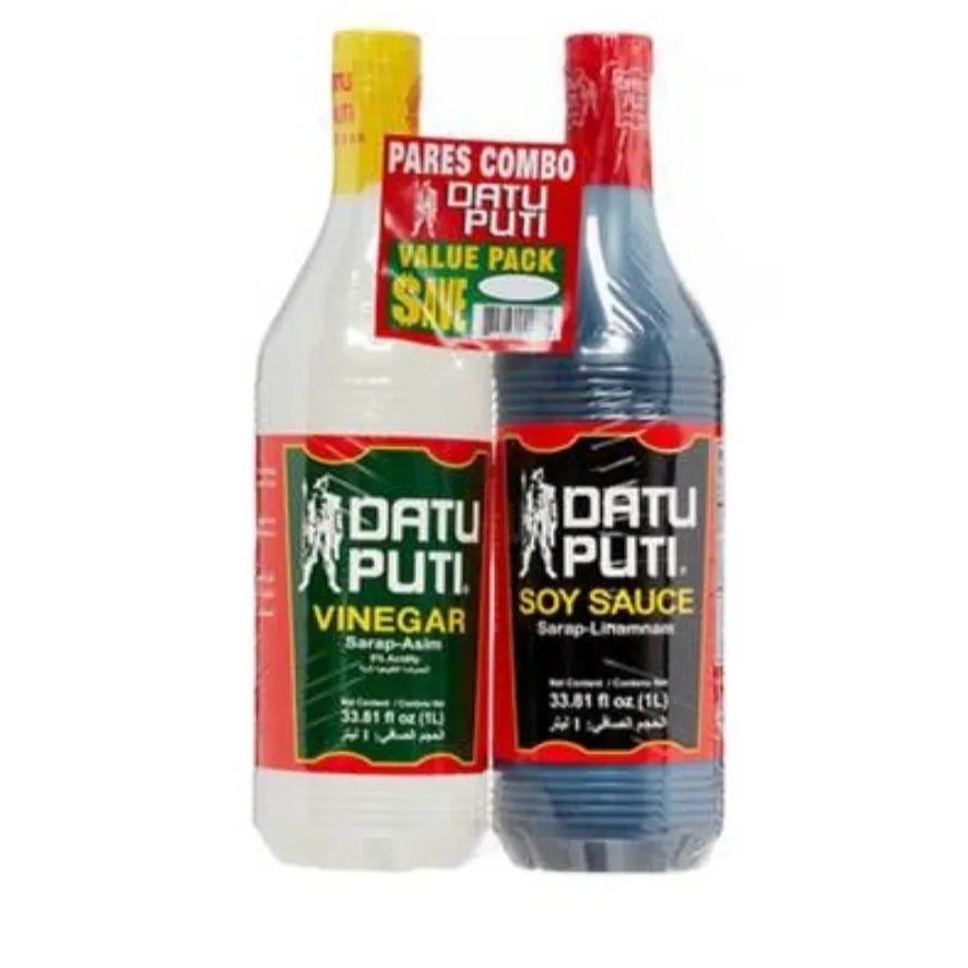 Datu Puti Soy Sauce & Vineger Combo, 2x1l