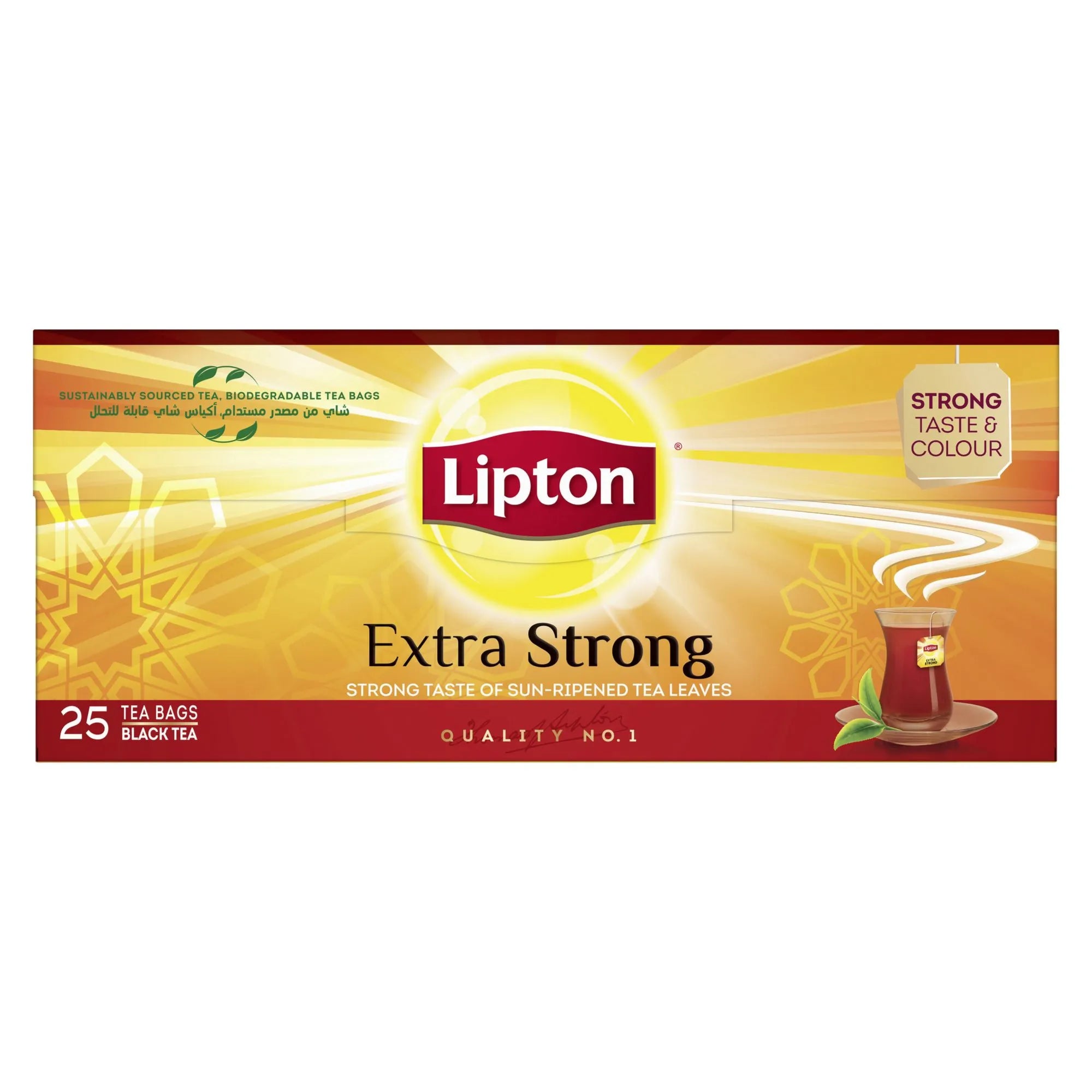 Lipton Extra Strong Black Teabags, 25 Teabags
