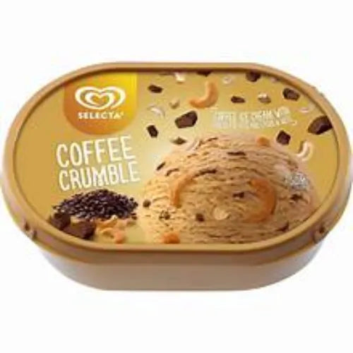 Selecta Coffee Crumble Ice Cream Tub 750Ml