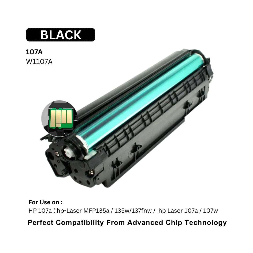 107A Black- High Quality Compatible Laser Printer Toner Cartridge For Hp 107A_W1107A-Black