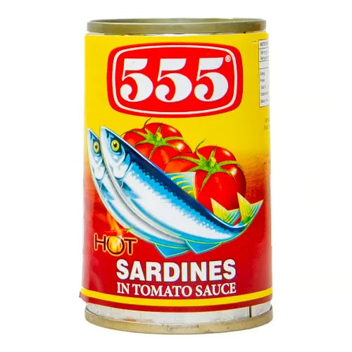 555 Sardine In Tomato And Hot Sauce 155 G