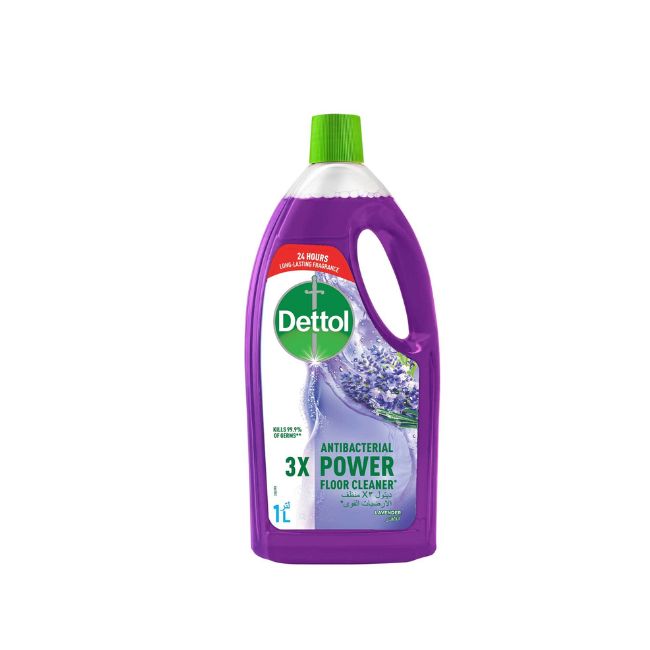 Dettol Lavender Antibacterial 3X Power Floor Cleaner, 1L Cleaning Products Pinoygrocers 