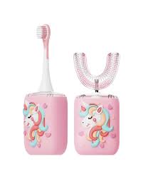 Moxedo Kids 2 in 1 U- Shaped Electric Toothbrush, 2 Brush Heads