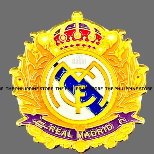 3D Metal Sticker- Real Madrid Football Club_Gold Color
