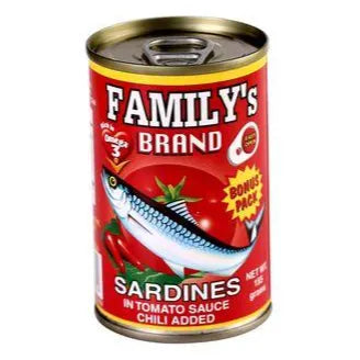 Family'S Brand Sardines In Tomato Sauce Chilli 155G