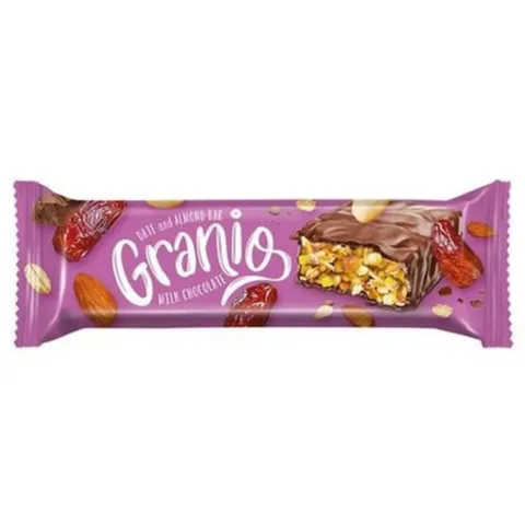 Granio Date & Almonds & Cereal Bar, 40g