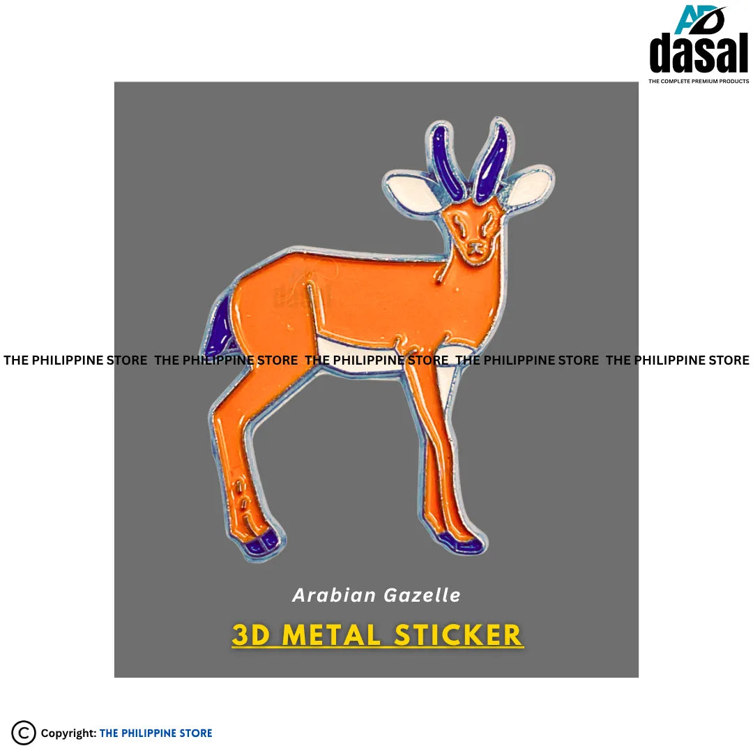 3D Metal Sticker- Arabian Gazelle